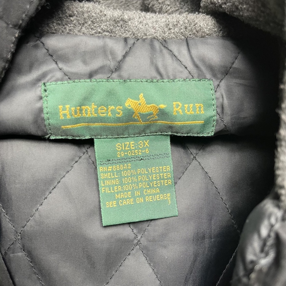 Hunters Jacket Womens 3X Black Hood Quilted Coat Zip Pockets Lightweight Comfort - Picture 3 of 6